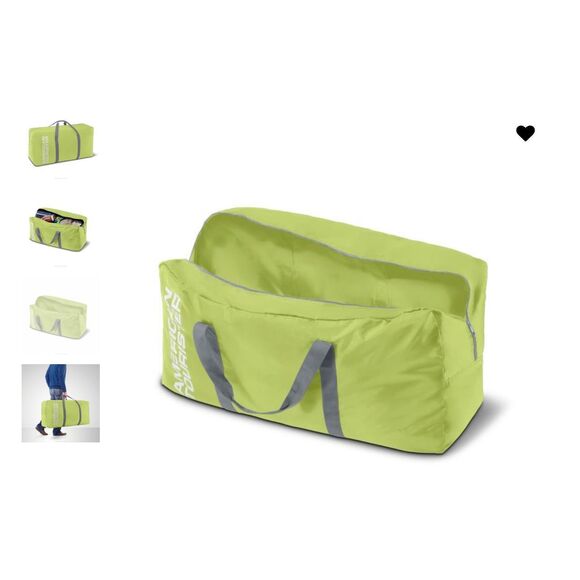 American Tourister Tote-A-Fun Duffel Celery Green NEW - Picture 5 of 6